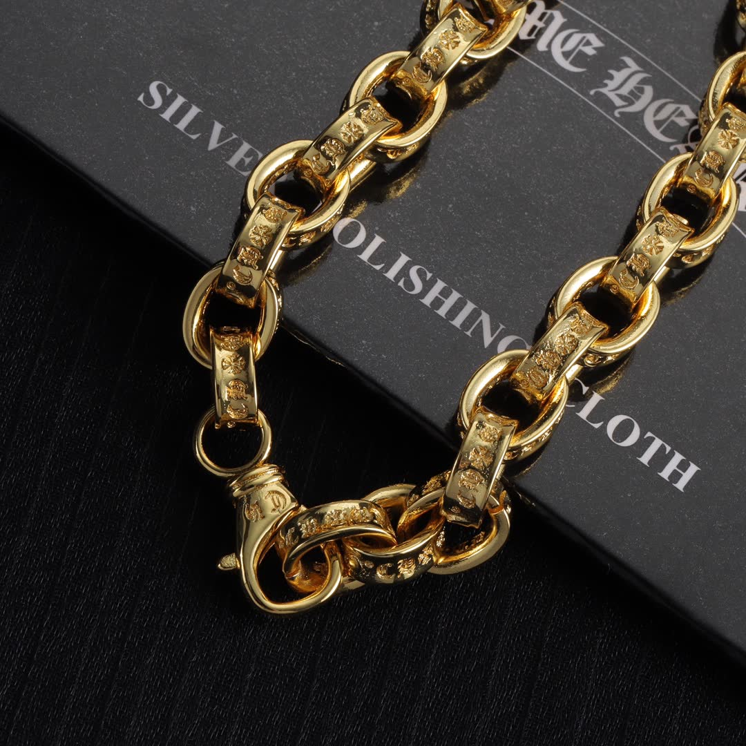 Chrome Hearts Roman Empire Gold Bracelet